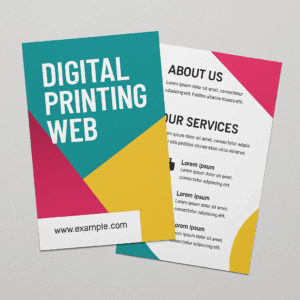 Flyers 1/3 de A4 (99×210) color 2 caras